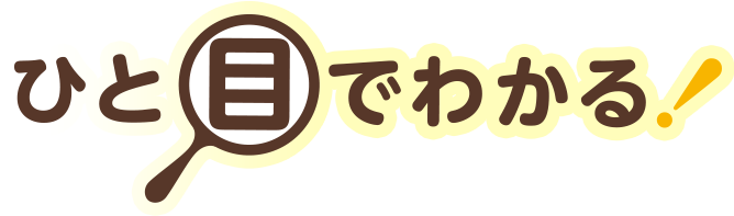 ひと目でわかる！